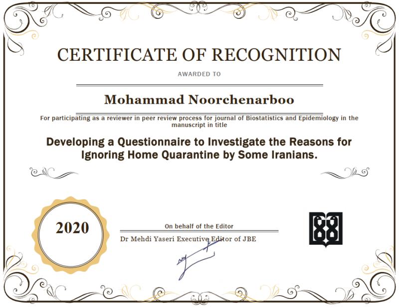 Biostatistics Reviewer